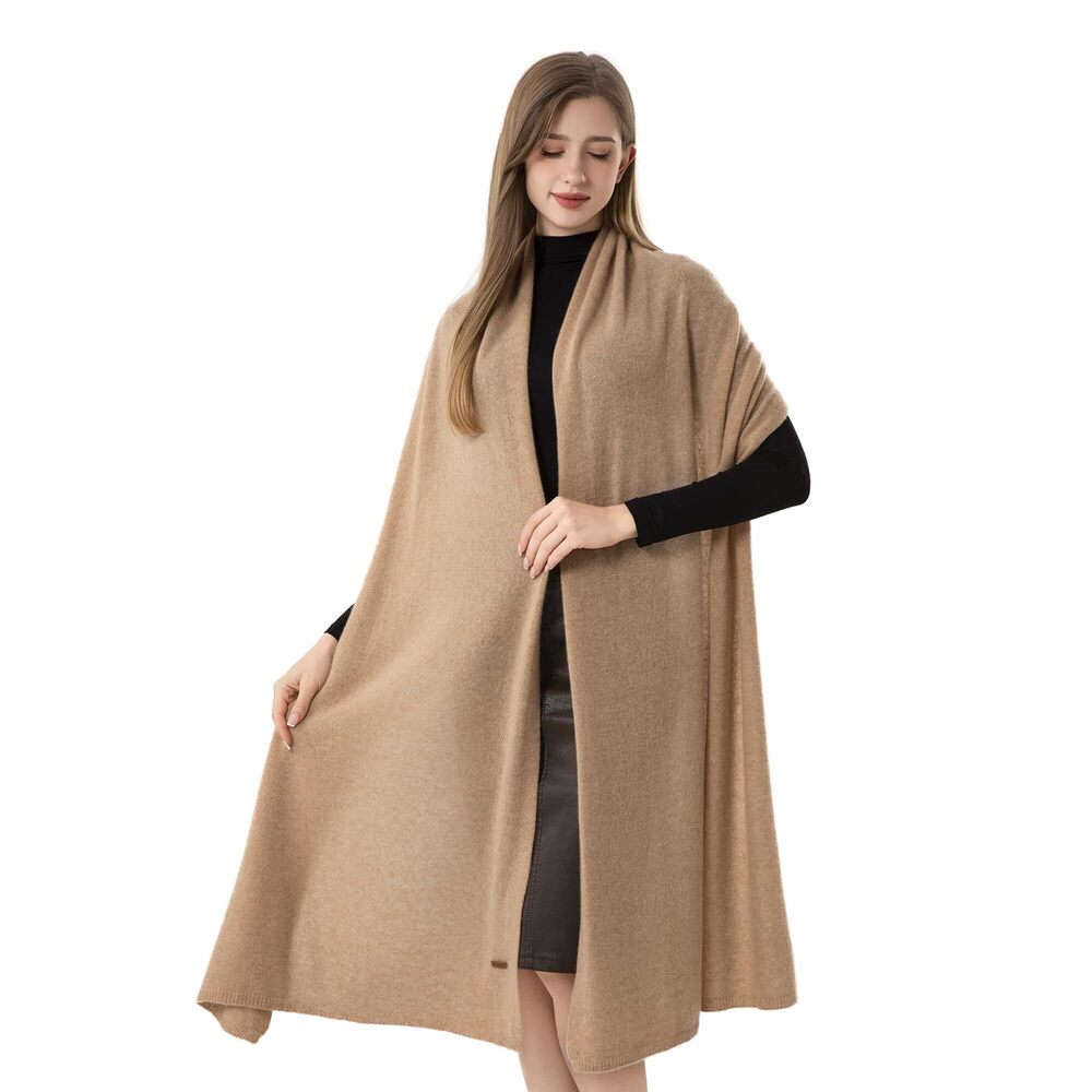 5412 100% Cashmere Wrap Warm Soft Knitted Scarf Stole For Women Airplane